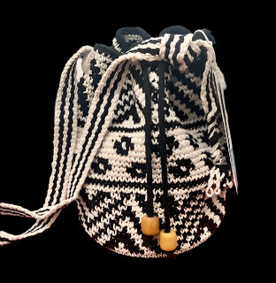 Chevron woven bag