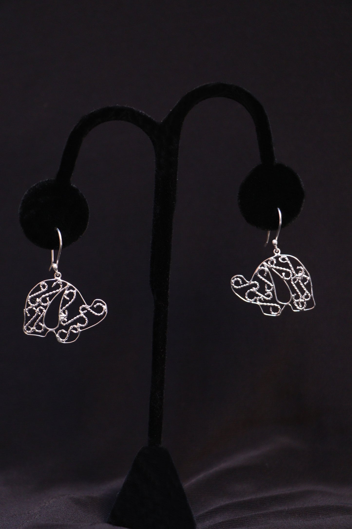 Maria's Silver Elephant Earrings
