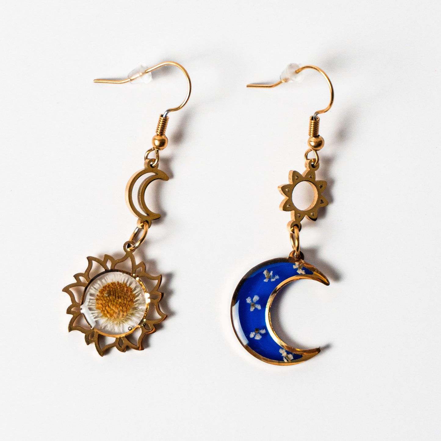 Celestial Moon and Sun Earrings