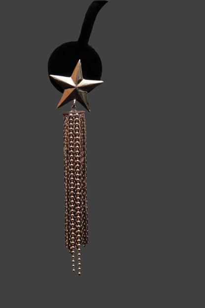 18K Gold Plated Star Dangle Earrings