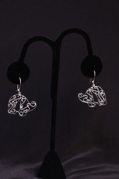 Maria's Silver Elephant Earrings