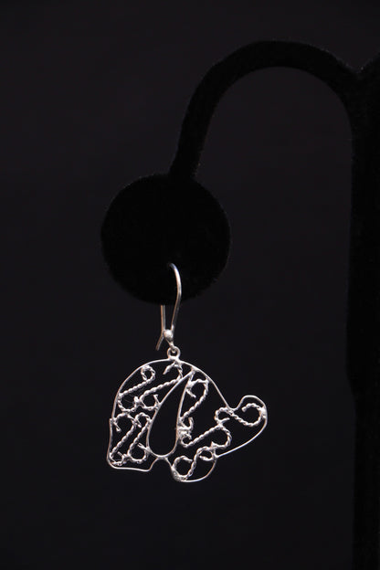 Maria's Silver Elephant Earrings