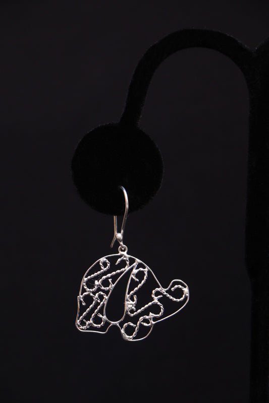Maria's Silver Elephant Earrings