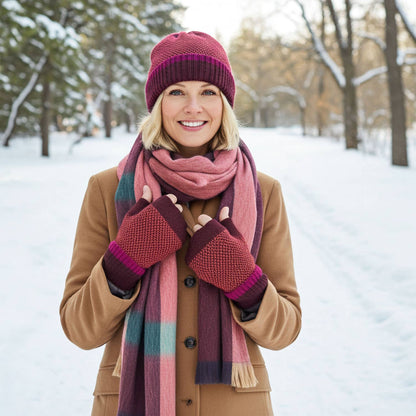Alpaca Plaid Scarf